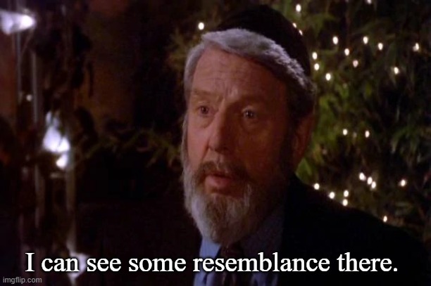 Rabbi Koslov | I can see some resemblance there. | image tagged in rabbi koslov | made w/ Imgflip meme maker