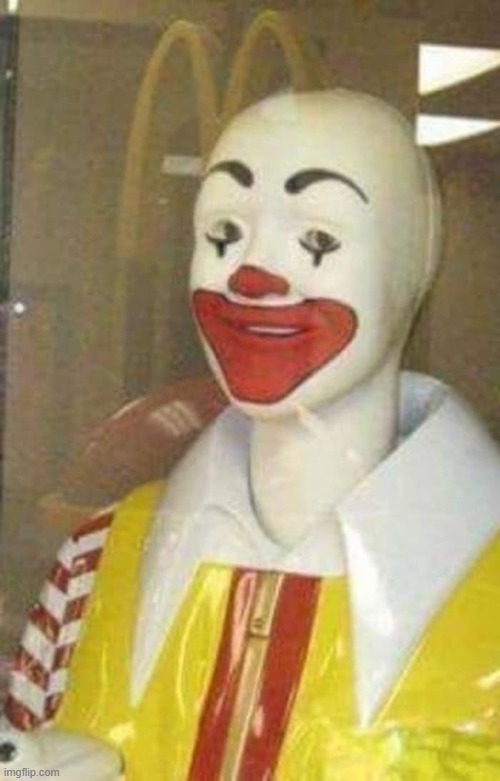 this is not ok | image tagged in ronald mcdonald,cursed image,cursed | made w/ Imgflip meme maker