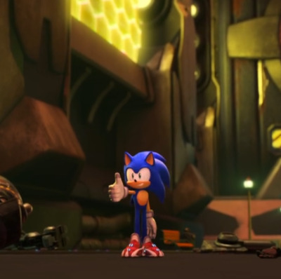 High Quality sonic thumbs up Blank Meme Template