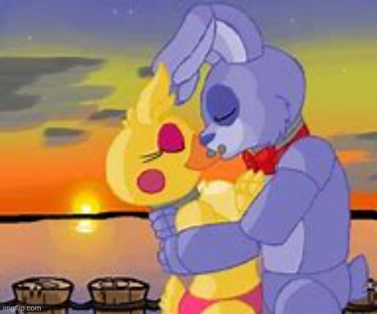 FNaF Bonnie X Chica | image tagged in fnaf bonnie x chica | made w/ Imgflip meme maker