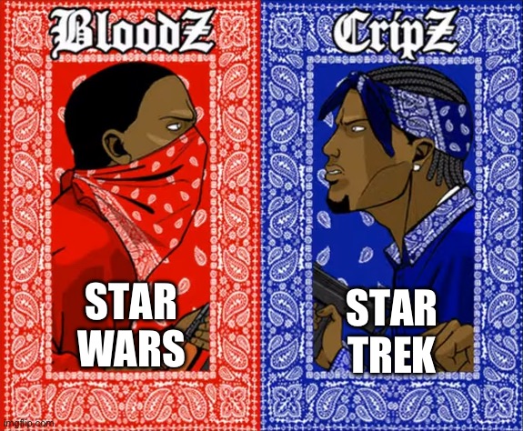 which side are you on | STAR WARS STAR TREK | image tagged in which side are you on | made w/ Imgflip meme maker