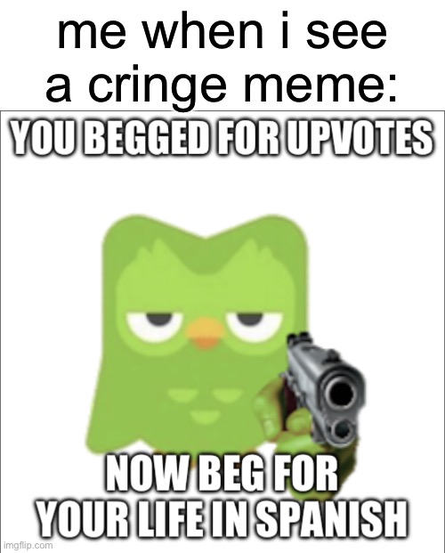 Stop The Cringe | me when i see a cringe meme: | image tagged in oh wow are you actually reading these tags,stop reading the tags | made w/ Imgflip meme maker