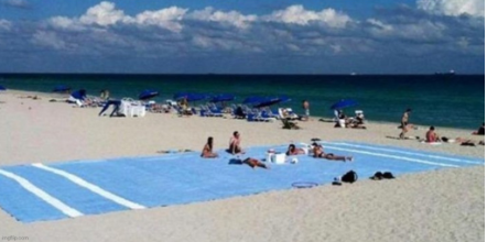 Beach towel Blank Meme Template