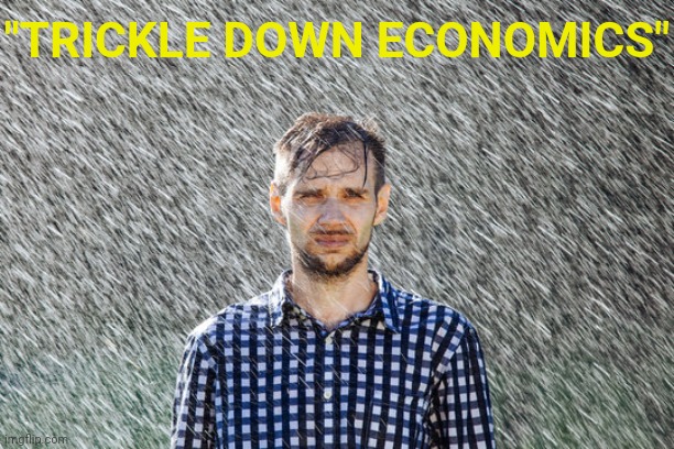 "TRICKLE DOWN ECONOMICS" | made w/ Imgflip meme maker
