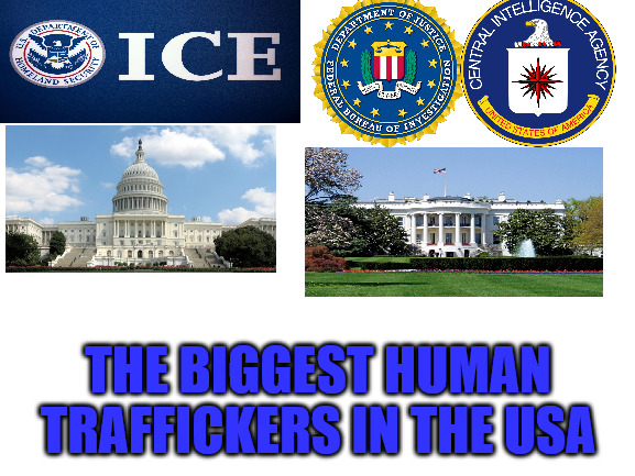 The Traffickers | THE BIGGEST HUMAN TRAFFICKERS IN THE USA | image tagged in blank white template | made w/ Imgflip meme maker