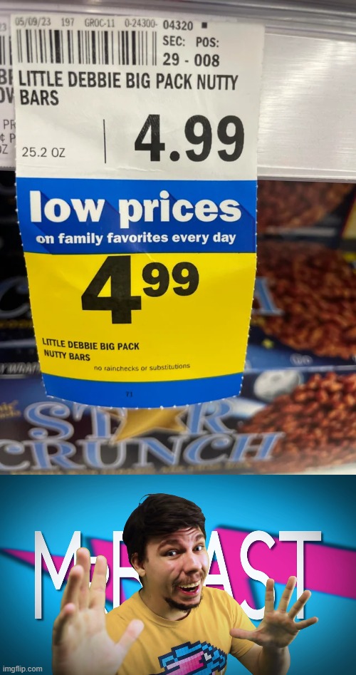Decreased the price, boss | image tagged in fake mrbeast,you had one job,memes,funny | made w/ Imgflip meme maker