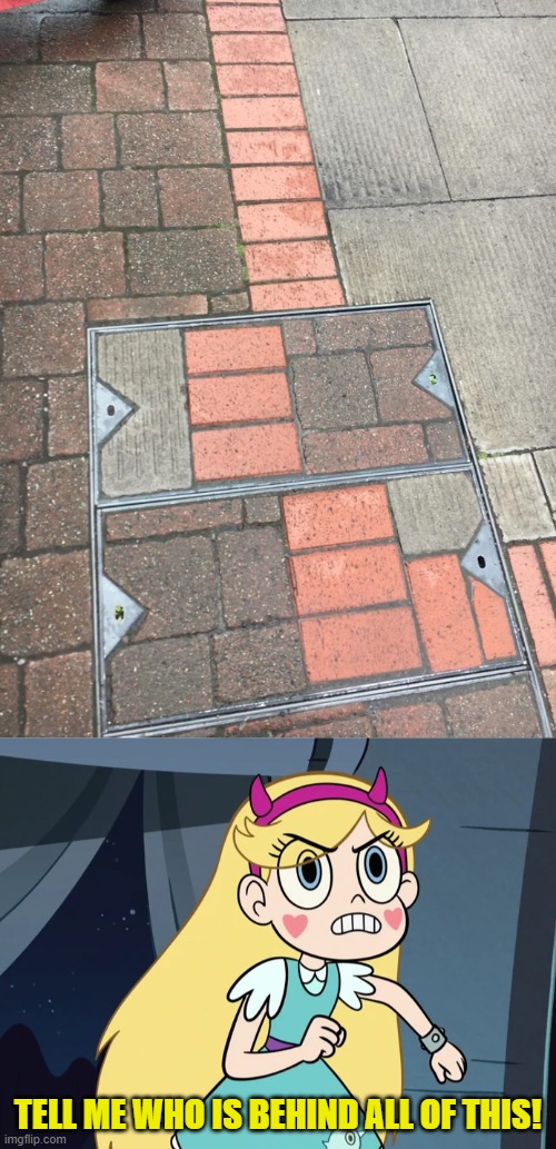 I put the bricks in, boss | TELL ME WHO IS BEHIND ALL OF THIS! | image tagged in star butterfly confronting,you had one job,star vs the forces of evil,memes | made w/ Imgflip meme maker
