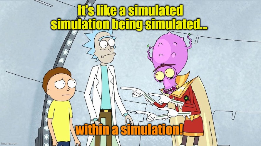 Kamala explains A. I. | It's like a simulated simulation being simulated... within a simulation! | made w/ Imgflip meme maker