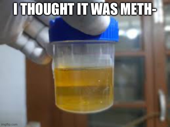 I THOUGHT IT WAS METH- | made w/ Imgflip meme maker