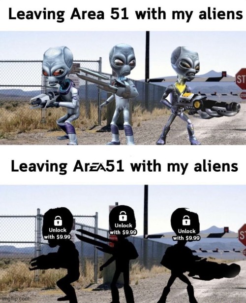 image tagged in area 51,aliens,ea | made w/ Imgflip meme maker