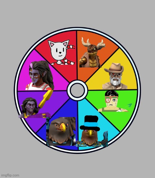 This is totally cheating but whatever | image tagged in color wheel challenge | made w/ Imgflip meme maker