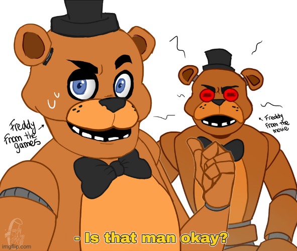 Is He? | image tagged in fnaf | made w/ Imgflip meme maker
