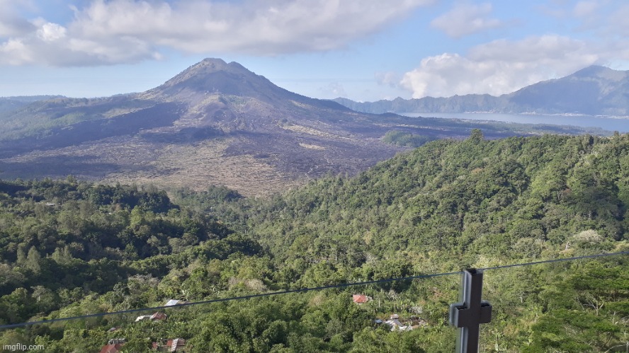 Mountain Batur in bali | made w/ Imgflip meme maker