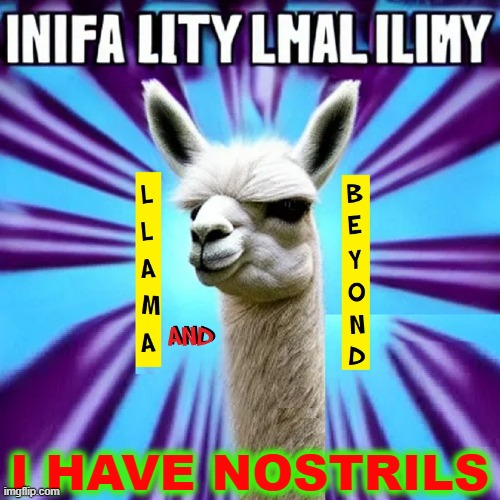 Llama Yo Mama: South American Super Hero | I HAVE NOSTRILS | image tagged in vince vance,llamas,super hero,buzz lightyear,off the wall,nostrils | made w/ Imgflip meme maker