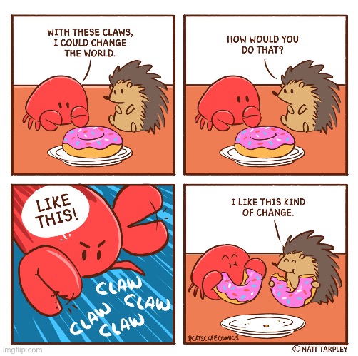 Donut | image tagged in crab,hedgehog,donut | made w/ Imgflip meme maker