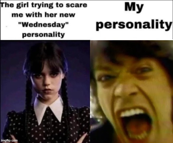 Mick | image tagged in the girl trying to scare me with her new wednesday personality | made w/ Imgflip meme maker