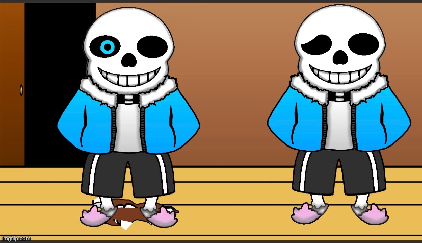 And done! 2 Sans different emotions (bad time, confused) full comic will be released in undertale stream | made w/ Imgflip meme maker