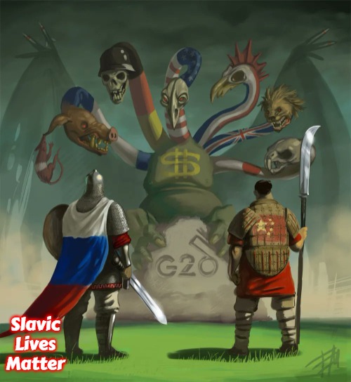 Two Against Many | Slavic Lives Matter | image tagged in two against many,slavic,russo-ukrainian war | made w/ Imgflip meme maker
