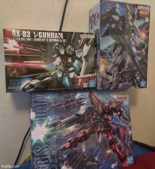 New Gundams! Gonna start on the rx 93 first since it's been a while | made w/ Imgflip meme maker