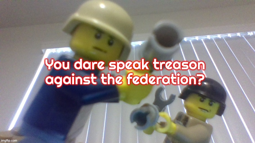 You Dare Speak Treason Against The Federation? | image tagged in you dare speak treason against the federation | made w/ Imgflip meme maker