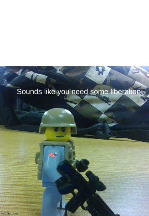 Sounds Like You Need Some Liberation | image tagged in sounds like you need some liberation | made w/ Imgflip meme maker