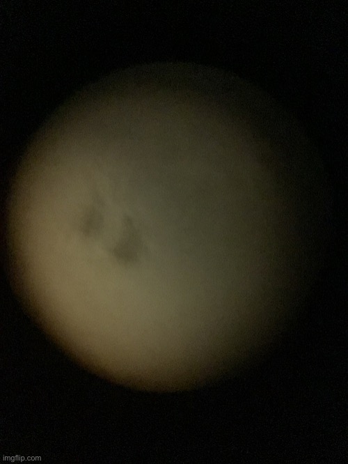 Saturn through telescope | image tagged in saturn | made w/ Imgflip meme maker