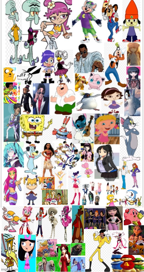 Characters that can sing/dance AKA musicians and Ones who has talent | image tagged in cartoons,characters,sing/dance,musicians,got talent,top toon stars | made w/ Imgflip meme maker