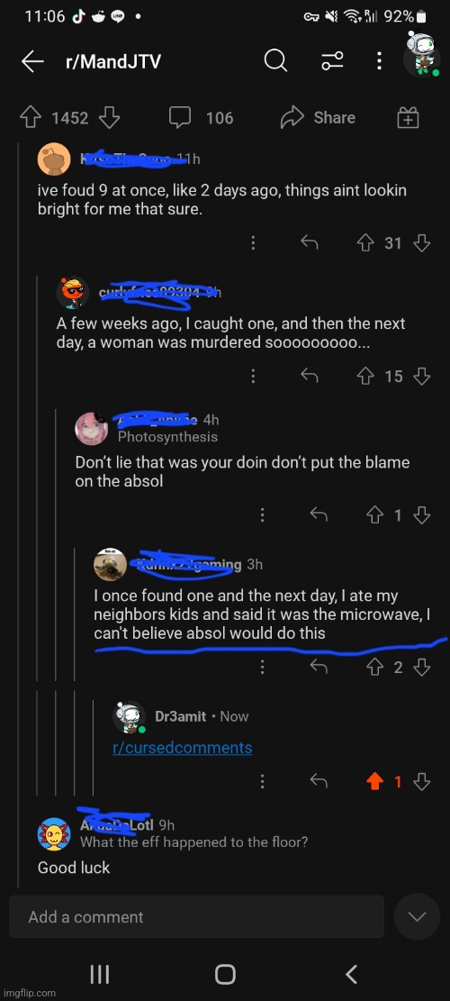 First post on cursedcomments | image tagged in cursed,reddit | made w/ Imgflip meme maker