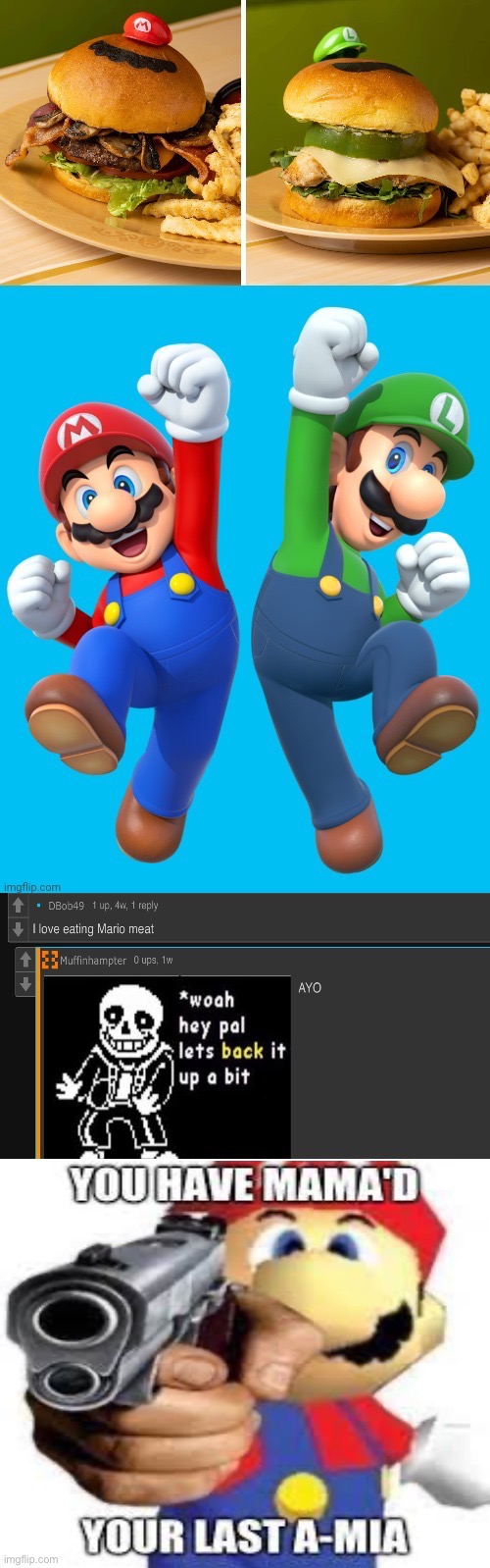 Nah they be making everything weird nowadays… | image tagged in funny,memes,relatable,mario,burger,nintendo | made w/ Imgflip meme maker