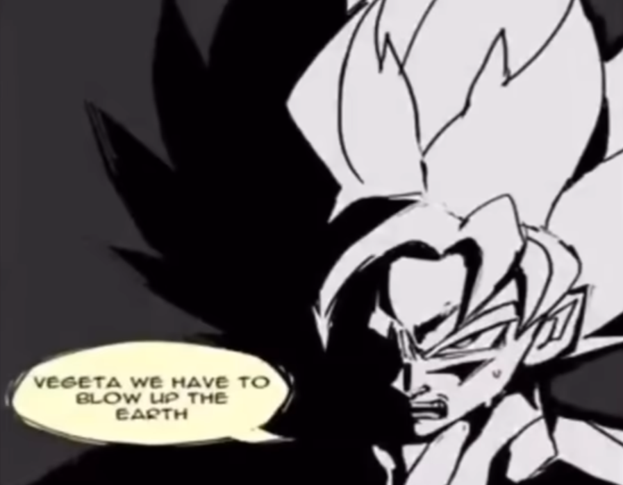 Goku and Vegeta finally agree Blank Meme Template