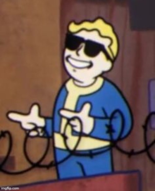 New template I made | image tagged in vault boy | made w/ Imgflip meme maker