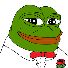 White tuxedo Pepe Meme Template