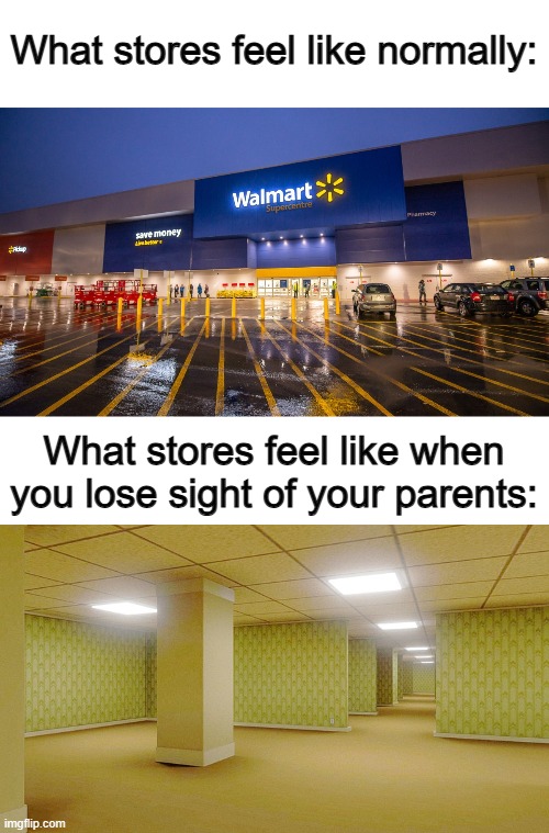 Not even joking, I still internally panic when I don't see them around :[] | What stores feel like normally:; What stores feel like when you lose sight of your parents: | image tagged in avengers infinity war | made w/ Imgflip meme maker