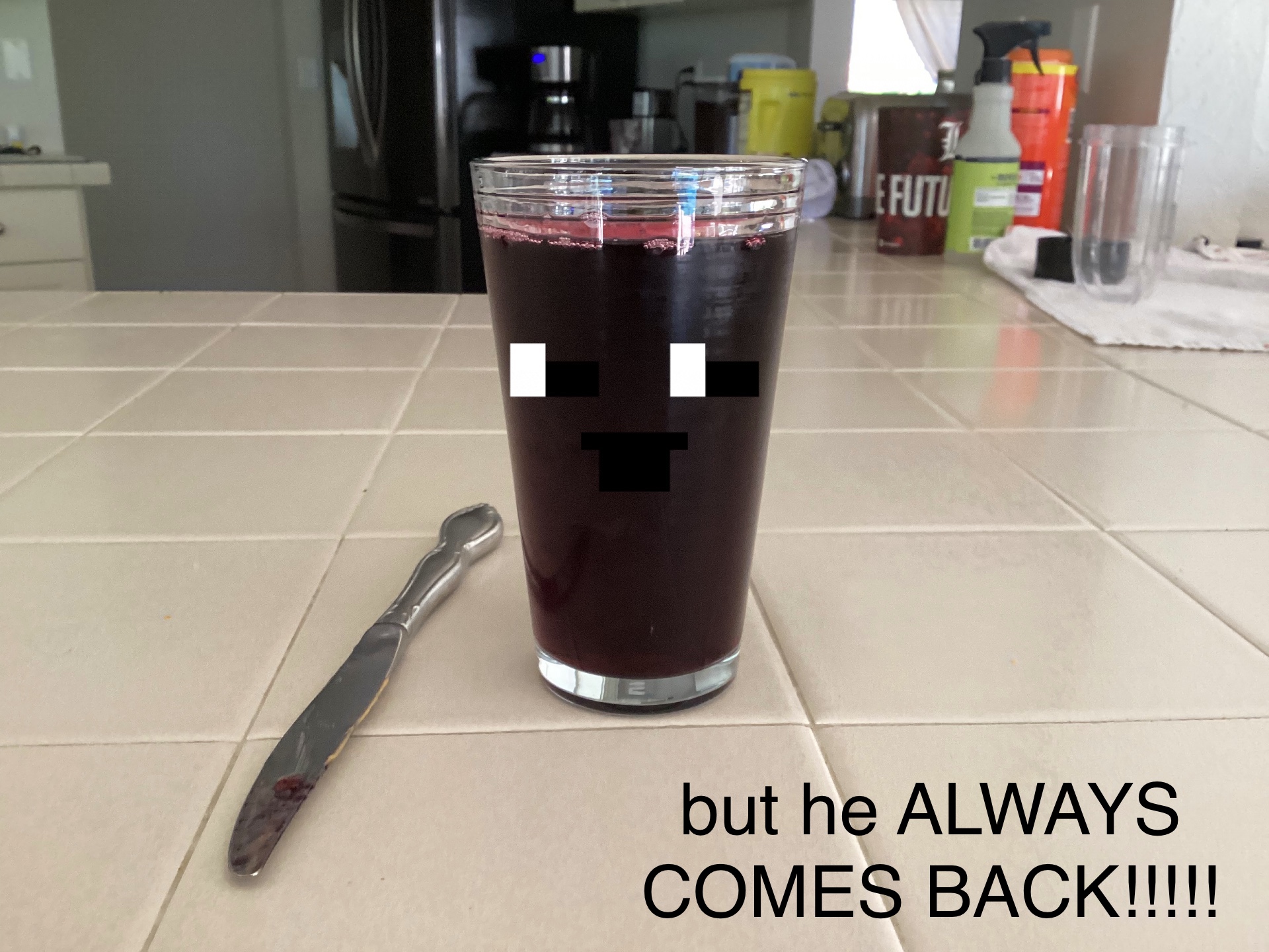 grape juice guy Blank Meme Template