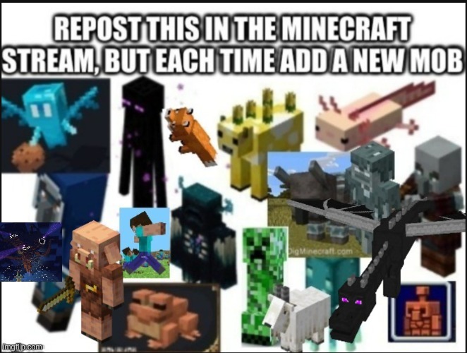 i added the wither storm | image tagged in repost,minecraft | made w/ Imgflip meme maker