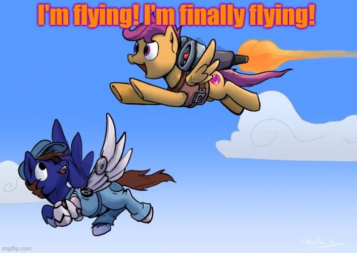 I'm flying! I'm finally flying! | made w/ Imgflip meme maker