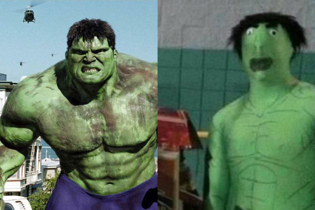 Hulk before after Blank Meme Template