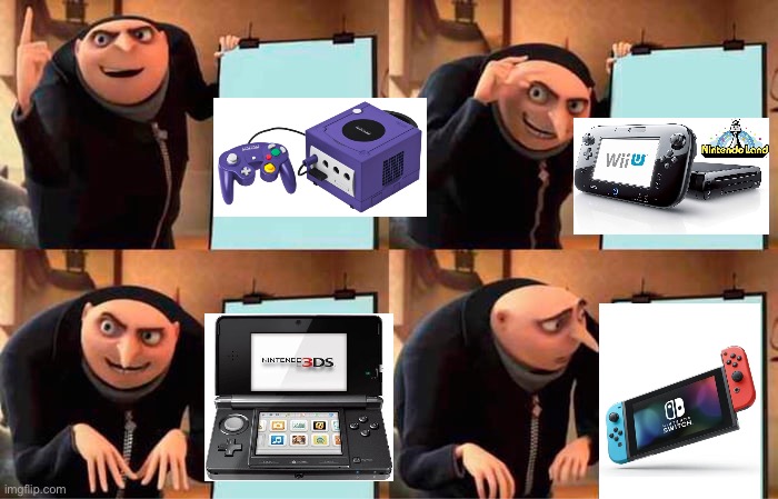 I love the Nintendo 3DS! | image tagged in memes,gru's plan | made w/ Imgflip meme maker