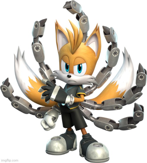 Nine! (Male) | image tagged in tails nine render sonic prime | made w/ Imgflip meme maker