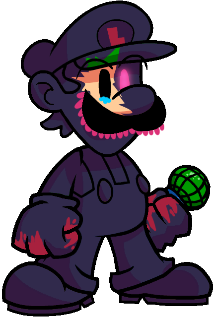 corrupted Luigi Blank Meme Template