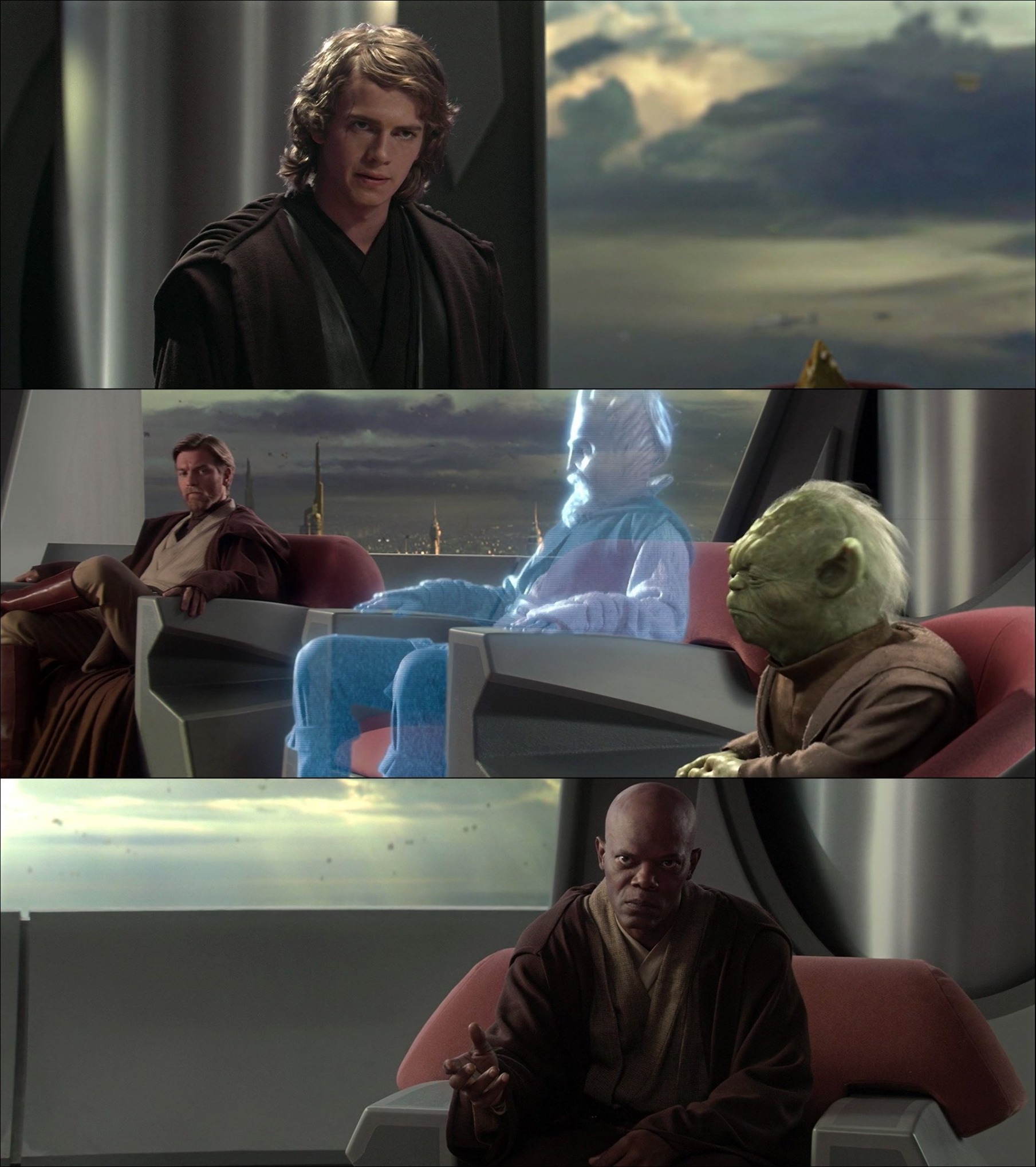 Star wars Jedi council Blank Meme Template