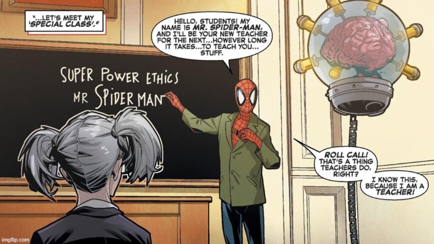 this still counts as comics right? | image tagged in spiderman,spider-man,spider man,marvel,comics | made w/ Imgflip meme maker