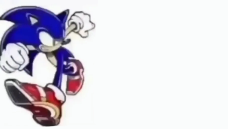 High Quality Sonic says Blank Meme Template