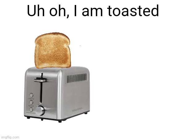 Uh oh, I am toasted | made w/ Imgflip meme maker