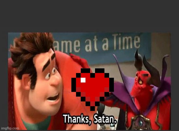 Thanks Satan | image tagged in thanks satan | made w/ Imgflip meme maker