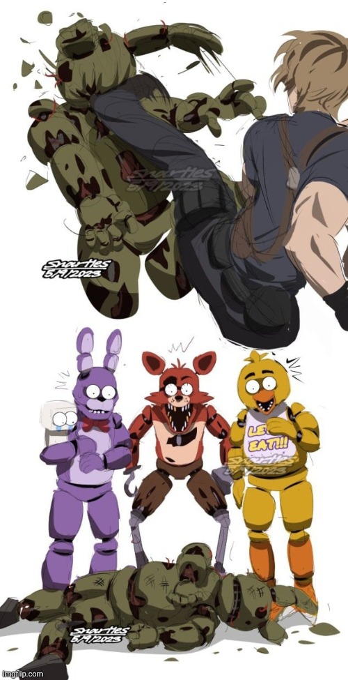 Fnaf + resident evil = | made w/ Imgflip meme maker