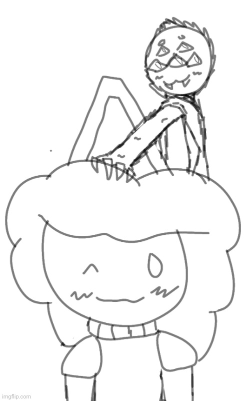 Did a little sketch of Will patting Lian cause I'm about to take a shower | made w/ Imgflip meme maker