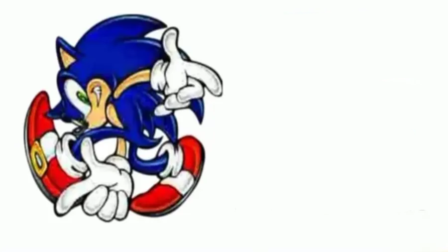 High Quality Sonic says Blank Meme Template