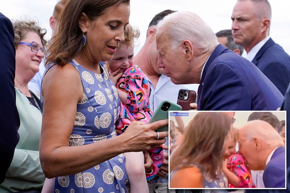 High Quality BidenEatFinnBaby Blank Meme Template