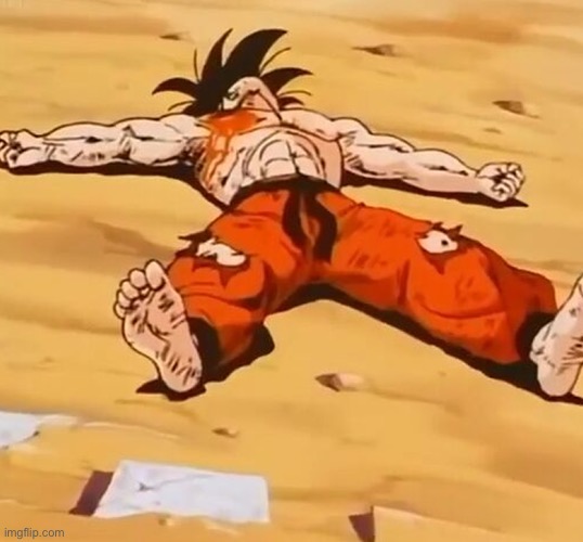 Goku Defeated | image tagged in goku defeated | made w/ Imgflip meme maker